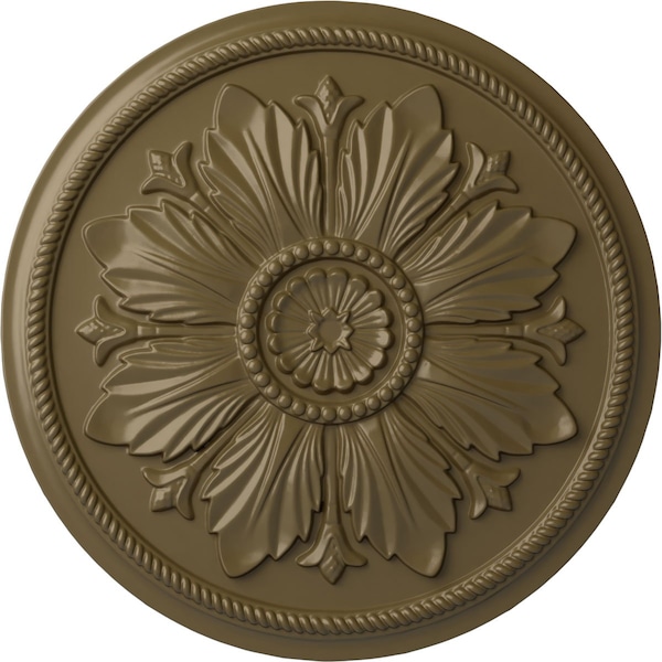 Ekena Millwork Kaya Ceiling Medallion (Fits Canopies up to 5 1/4"), 23 5/8"OD x 1 1/2"P, Mississippi Mud CM23KAMMF - main